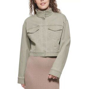 DKNY Cropped Twill Jacket